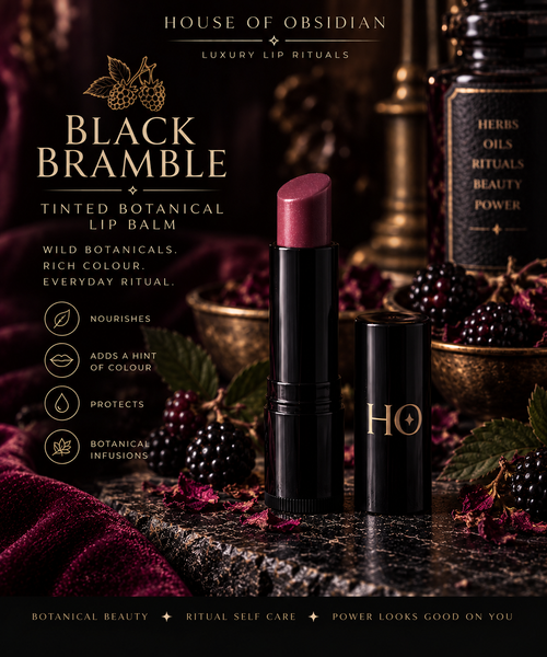 House of Obsidian Black Bramble tinted botanical lip balm, 5 mL